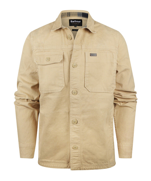 Barbour Lingfield Canvas Overshirt | Beige