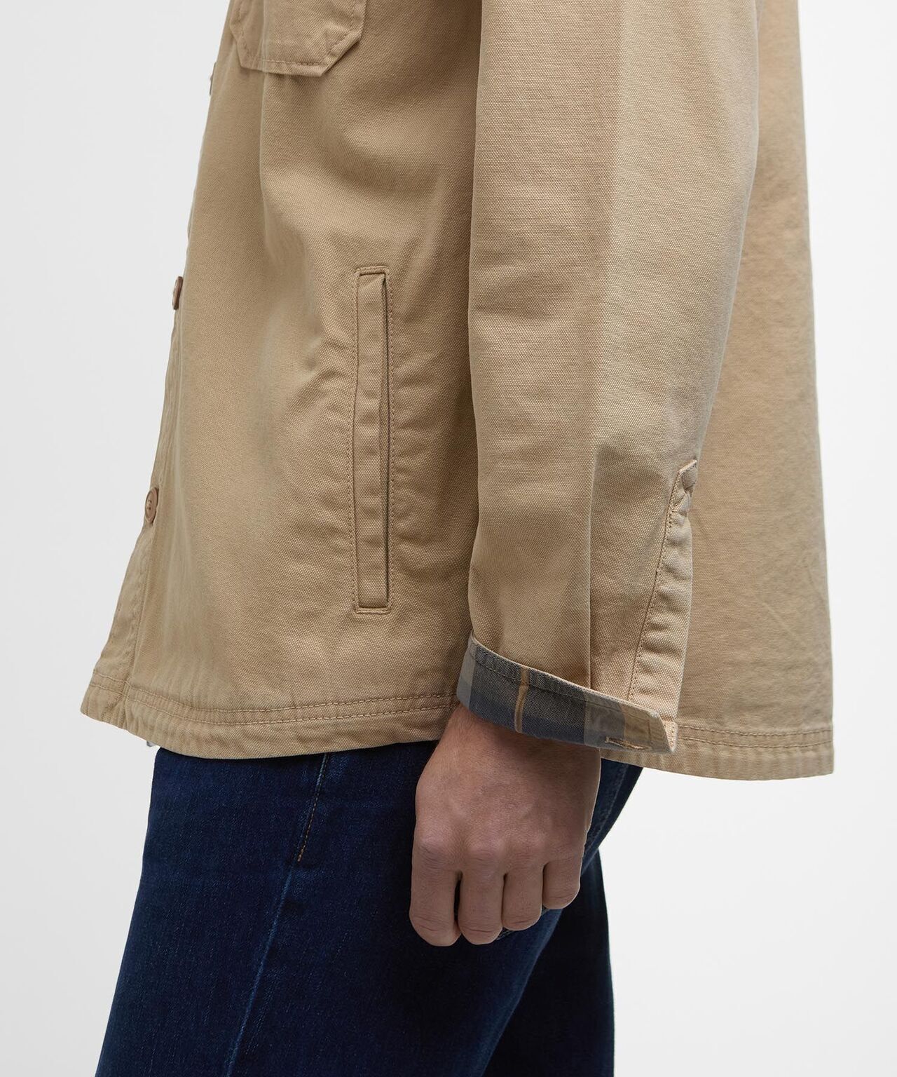 Lingfield Canvas Overshirt | Dark Stone