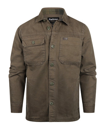 Barbour Lingfield Canvas Overshirt | Groen
