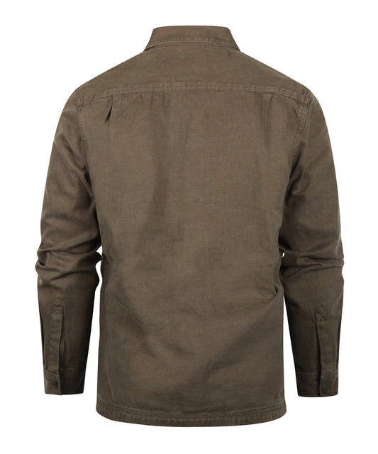 Lingfield Canvas Overshirt | Fern