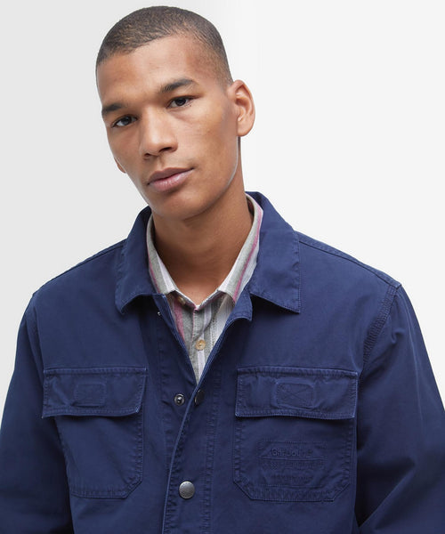 Barbour Grindle Cargo Overshirt | Navy Blauw