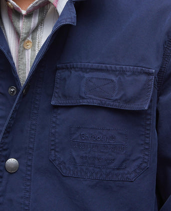 Barbour Grindle Cargo Overshirt | Navy Blauw
