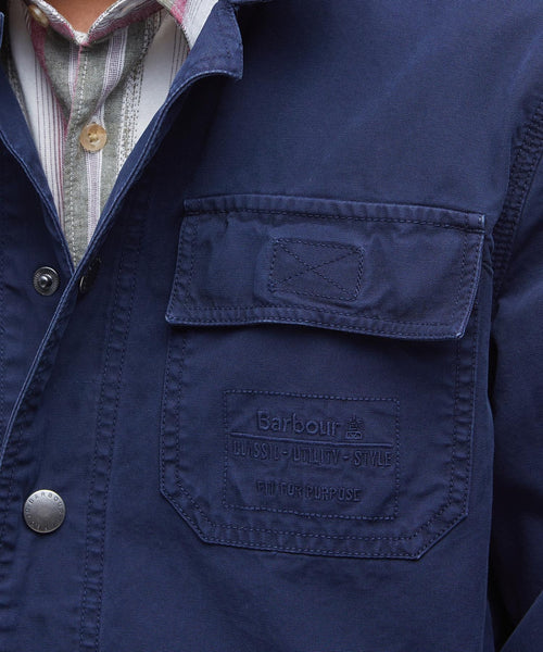 Barbour Grindle Cargo Overshirt | Navy Blauw