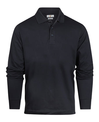 Reed Polo Lange Mouw | Navy Blauw