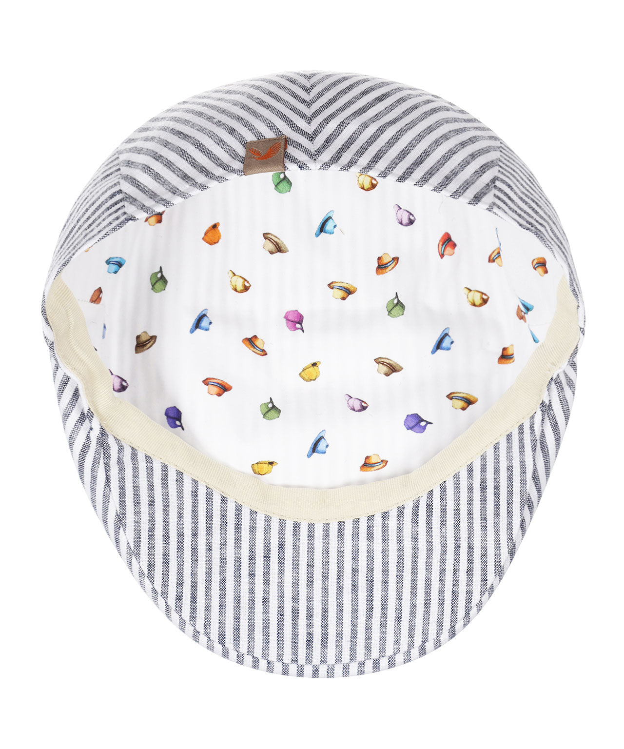 Cap Klassiek Linnen/Katoen | Blauw Wit Streep