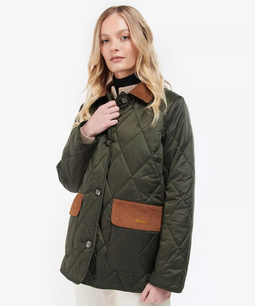 Barbour Bragar Quilt Dames | Olive