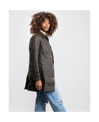 Barbour Belsay Wax Jacket Dames | Olive