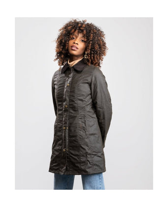 Barbour Belsay Wax Jacket Dames | Olive