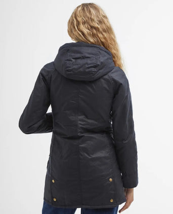 Barbour Bower Wax Jacket Dames | Navy Blauw