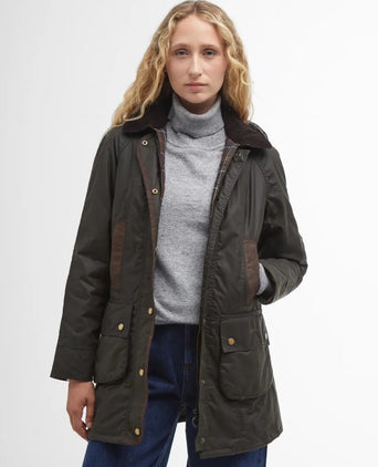 Barbour Bower Wax Jacket Dames | Groen
