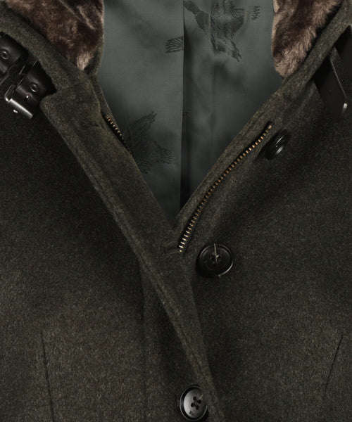 Tweed Jas Dames | Groen