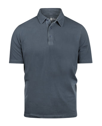 Lässiges Jersey-Polohemd, Kurzarm | Marineblau