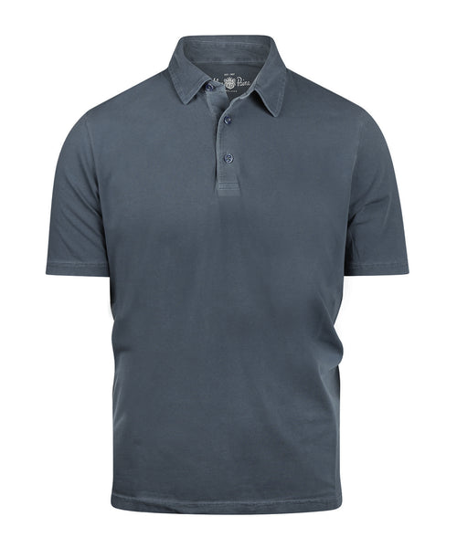 Lässiges Jersey-Polohemd, Kurzarm | Marineblau