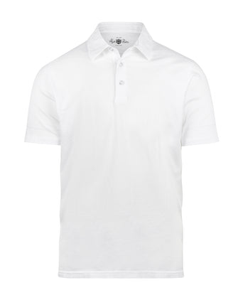 Casual Jersey Polo Korte Mouw | Wit