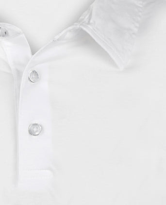 Casual Jersey Polo Korte Mouw | Wit