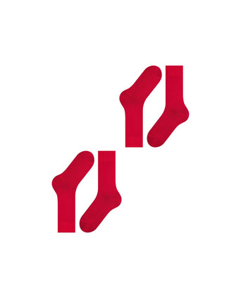 Falke 2 Pack Happy | Rood