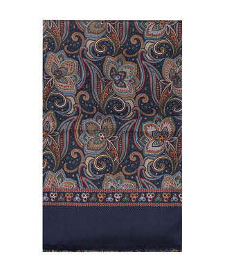 Sjaal Zijde/Wol | Blauw Sjaal Zijde/Wol | Blauw