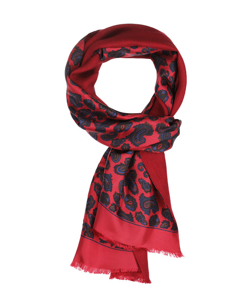 Sjaal Zijde/Wol | Rood