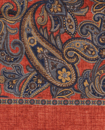 Sjaal Zijde/Wol | Oranje