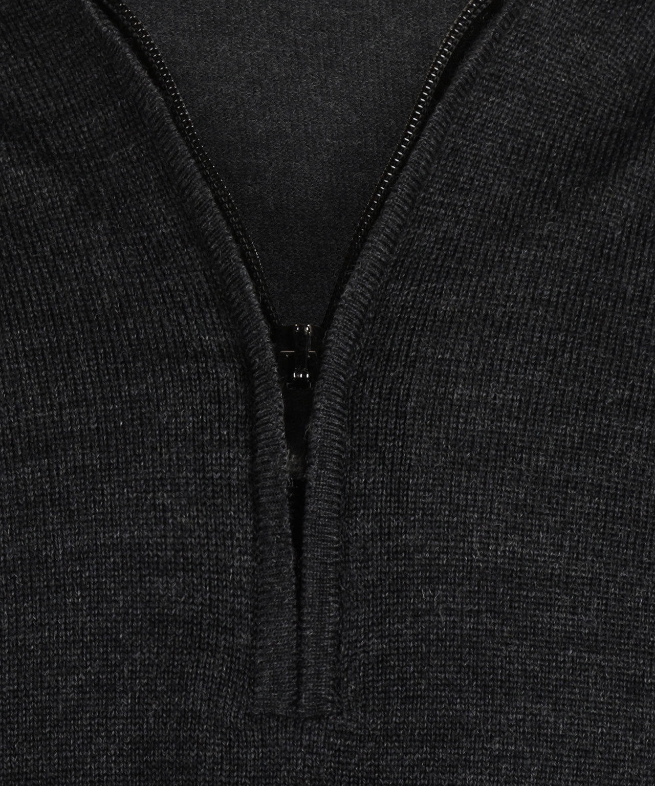 Merino Half Zip Pullover | Charcoal