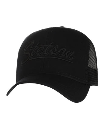 Stetson Trucker Cap Monochrom | Schwarz