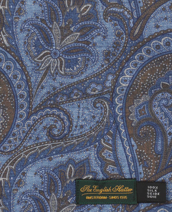 Sjaal 100% Zijde | Blauw