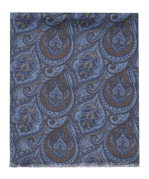 Sjaal 100% Zijde | Blauw