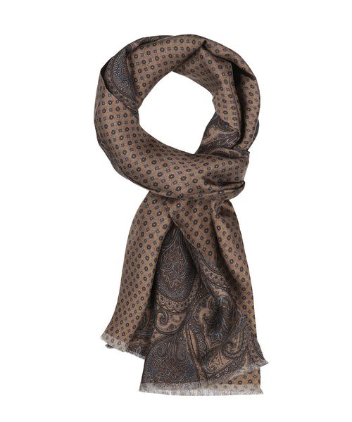 Sjaal 100% Zijde | Bruin