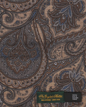 Sjaal 100% Zijde | Bruin