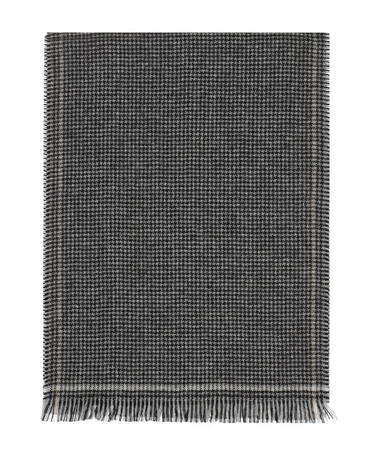 Sjaal 100% Cashmere | Zwart Wit