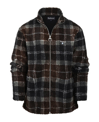 Barbour Tartan Sherpa Fleece | Nacht Blauw