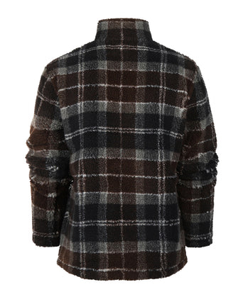 Barbour Tartan Sherpa Fleece | Nacht Blauw