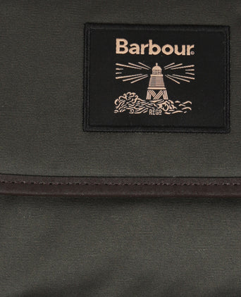 Barbour Wax Hanging Washbag | Groen