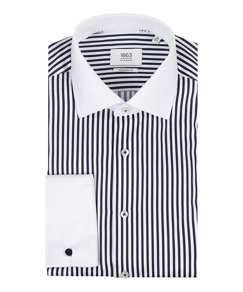 Eterna Overhemd Dubbele Manchet | Blauw