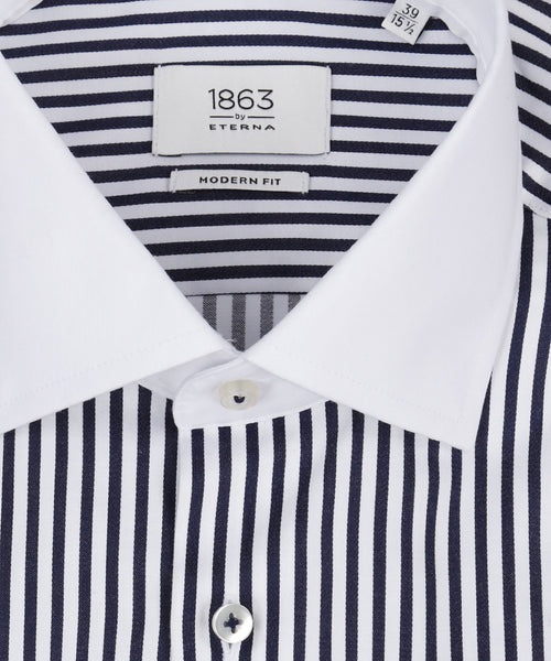 Eterna Overhemd Dubbele Manchet | Blauw