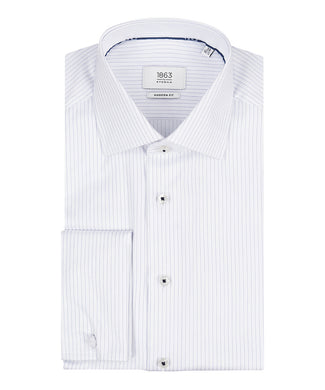 Eterna Overhemd Dubbele Manchet | Blauw Eterna Overhemd Dubbele Manchet | Blauw