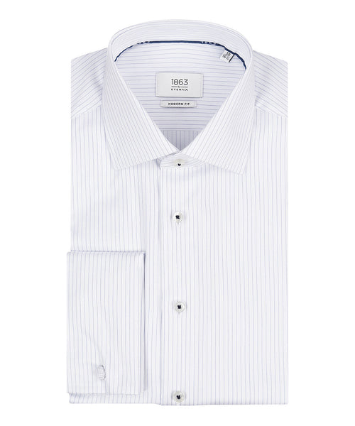 Eterna Overhemd Dubbele Manchet | Blauw