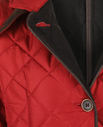 Wellington Quilt Jas Dames | Rood