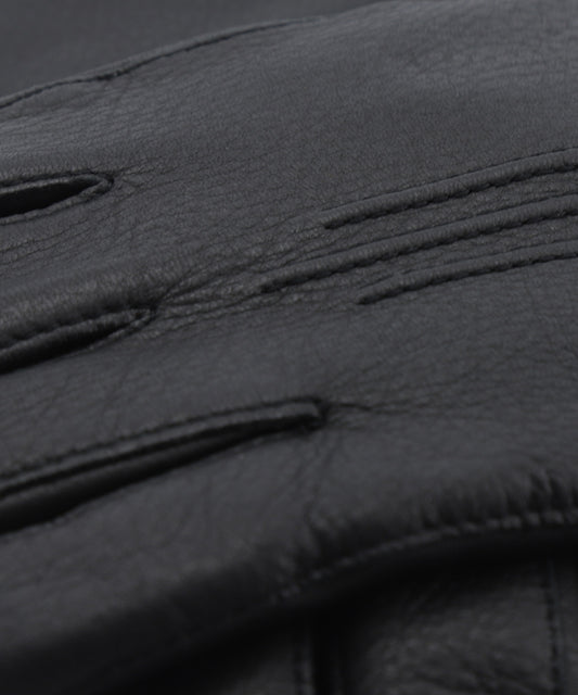 Deerskin Lambskin Glove | Black