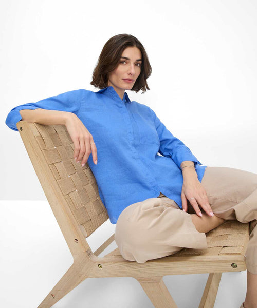 Brax Dames Blouse Vicki | Blauw