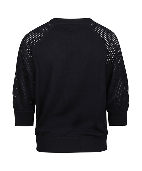 Repeat Damen-T-Shirt mit V-Ausschnitt | Marineblau