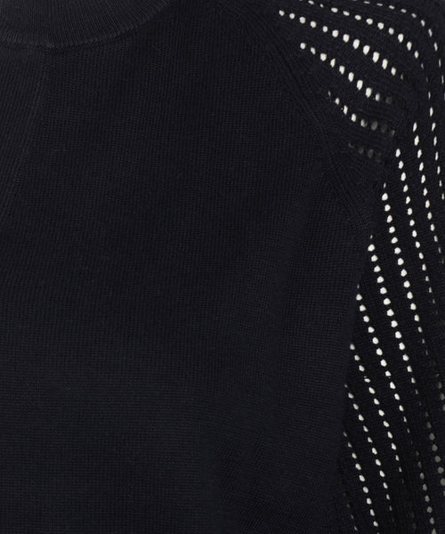 Repeat Damen-T-Shirt mit V-Ausschnitt | Marineblau