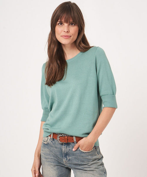 Basic Dames Pullovers korte mouwen | Groen