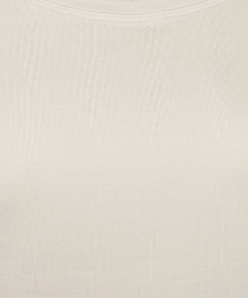 T-shirt Dames Opgerolde mouwen | Wit