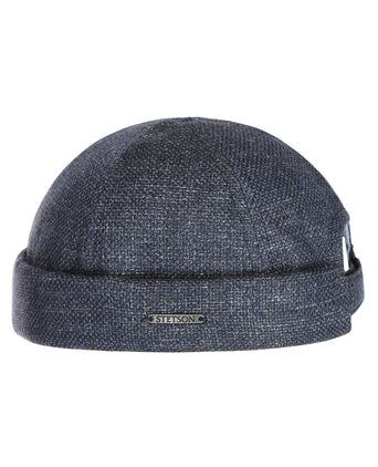 Stetson Docker Virgin Wool/Linen | Blauw