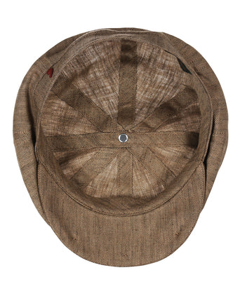 Ballon Cap 100% Linnen | Bruin