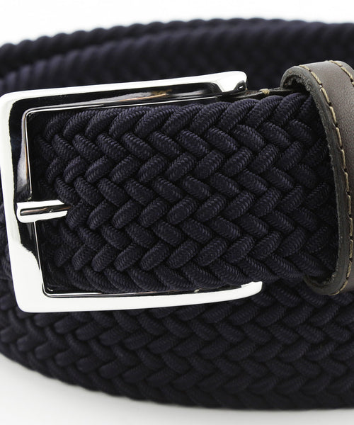 Gevlochten Riem | Navy Blauw