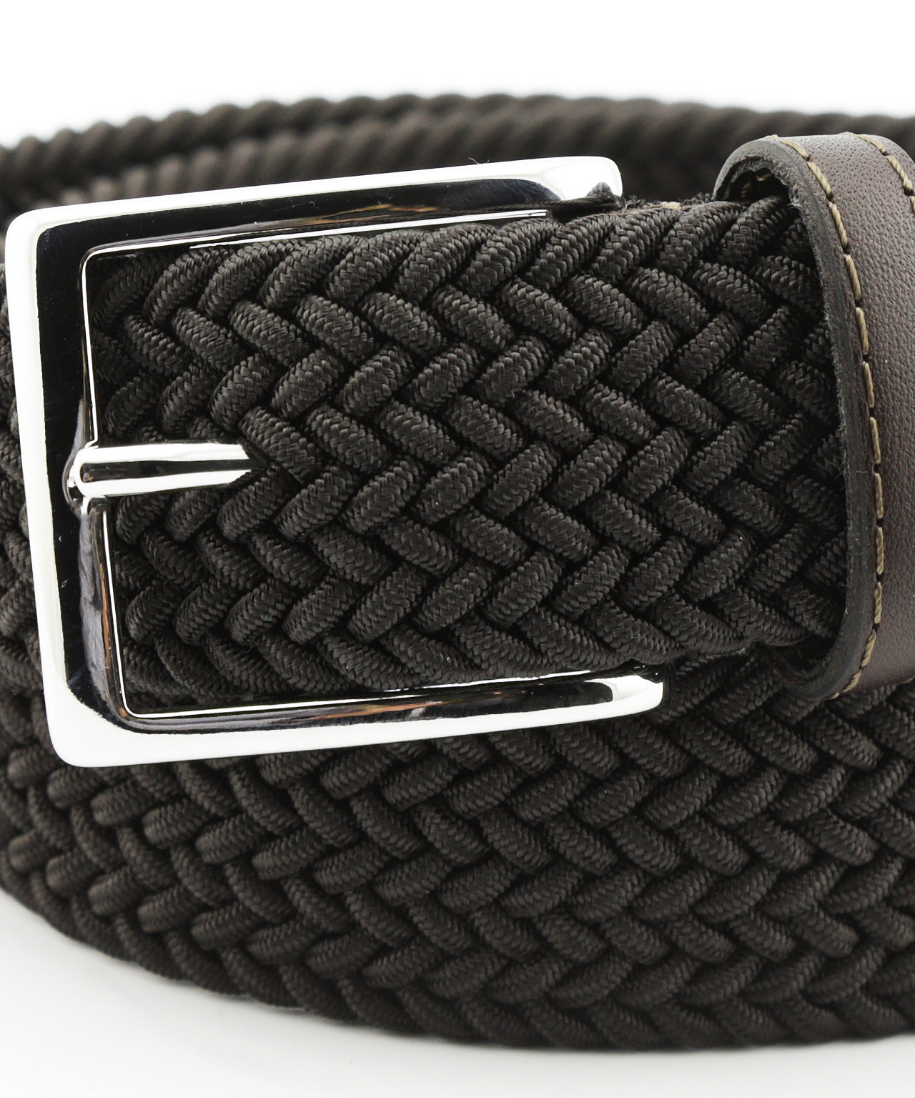 Gevlochten Riem | Donker Bruin