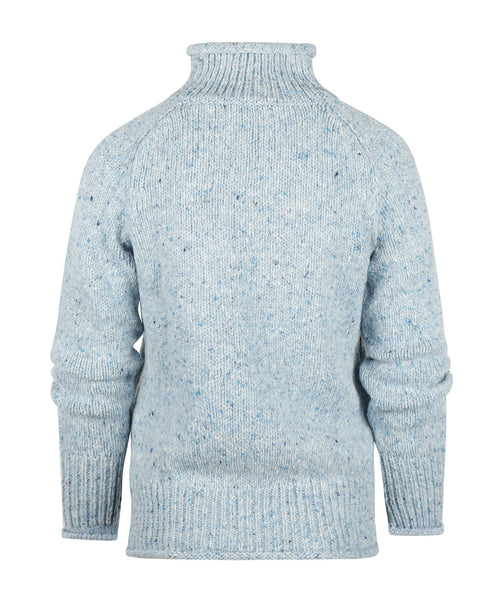 Fisherman Dames Kol Pullover | Blauw