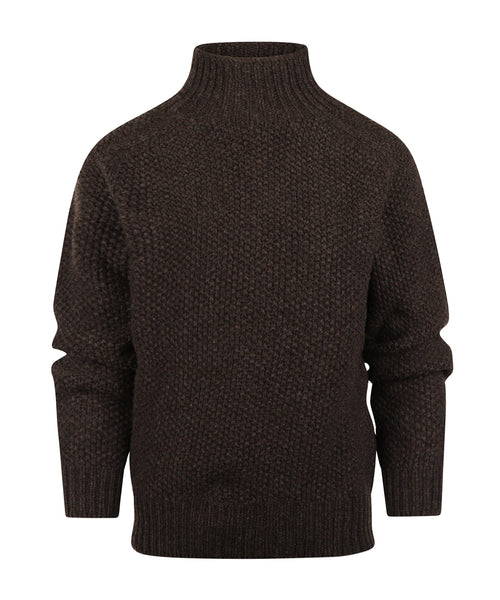 Harley of Scotland Dames Turtle Pullover | Bruin